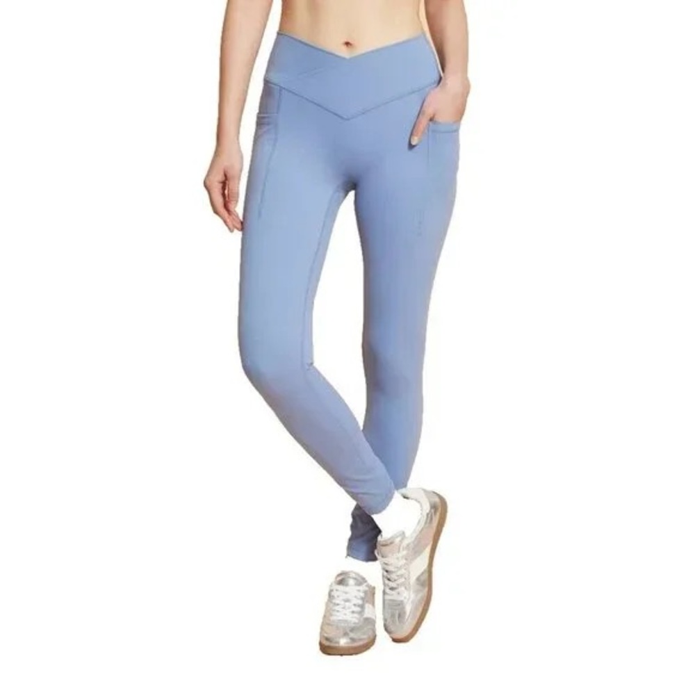Blogilates Criss Cross Flared High Rise Leggings - Steel Blue
